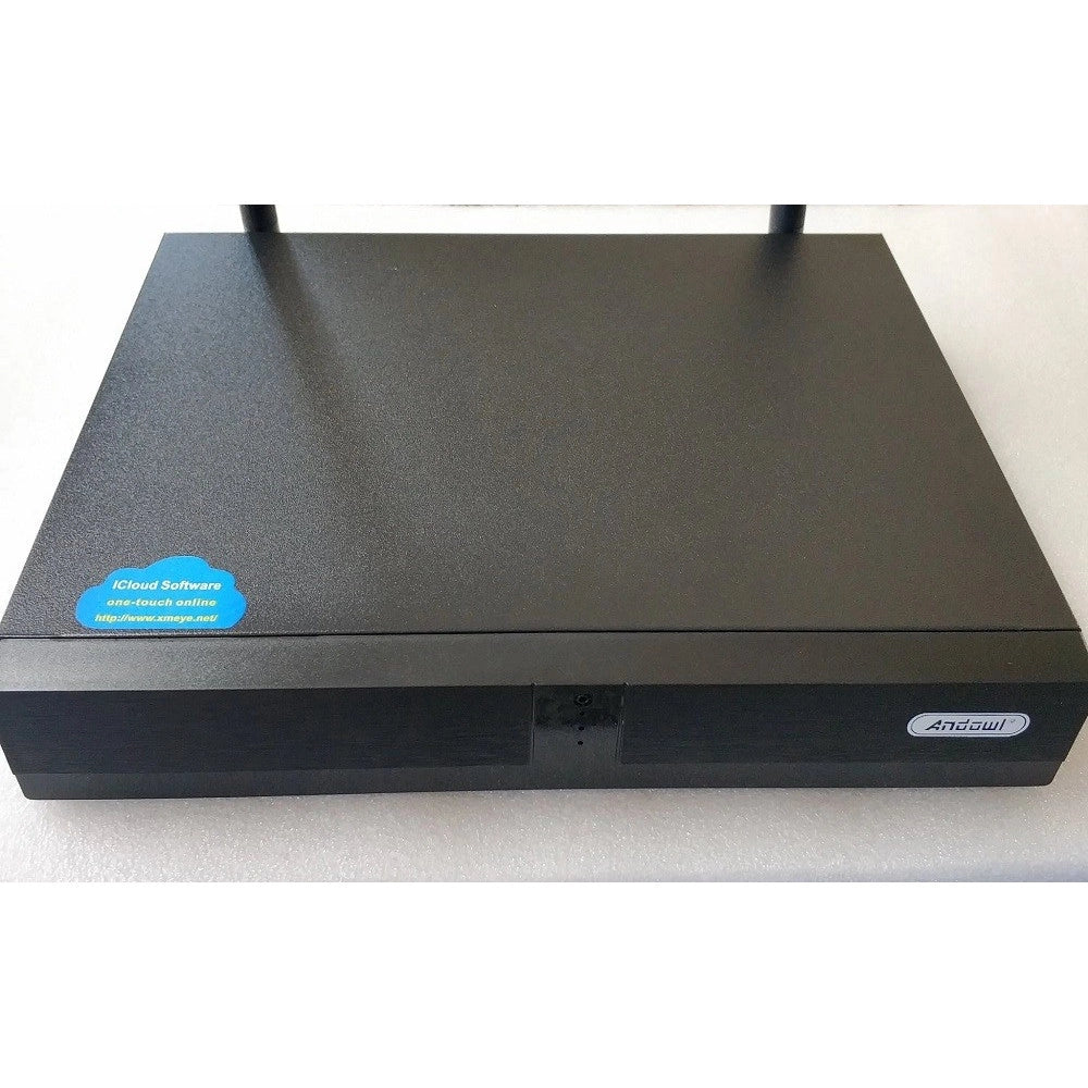 Trade Shop - Kit Dvr Wireless Wifi 4 Canali Sistema Registrazione Cctv Hd 4 Telecamera Q-s4i -