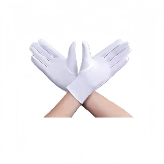 Maniche formali - Molto elastico - Senza pieghe - Resistente al pilling - Unico taglia per tutti gli utenti - Adatto per tutte le stagioni - Bianco - 5 paia