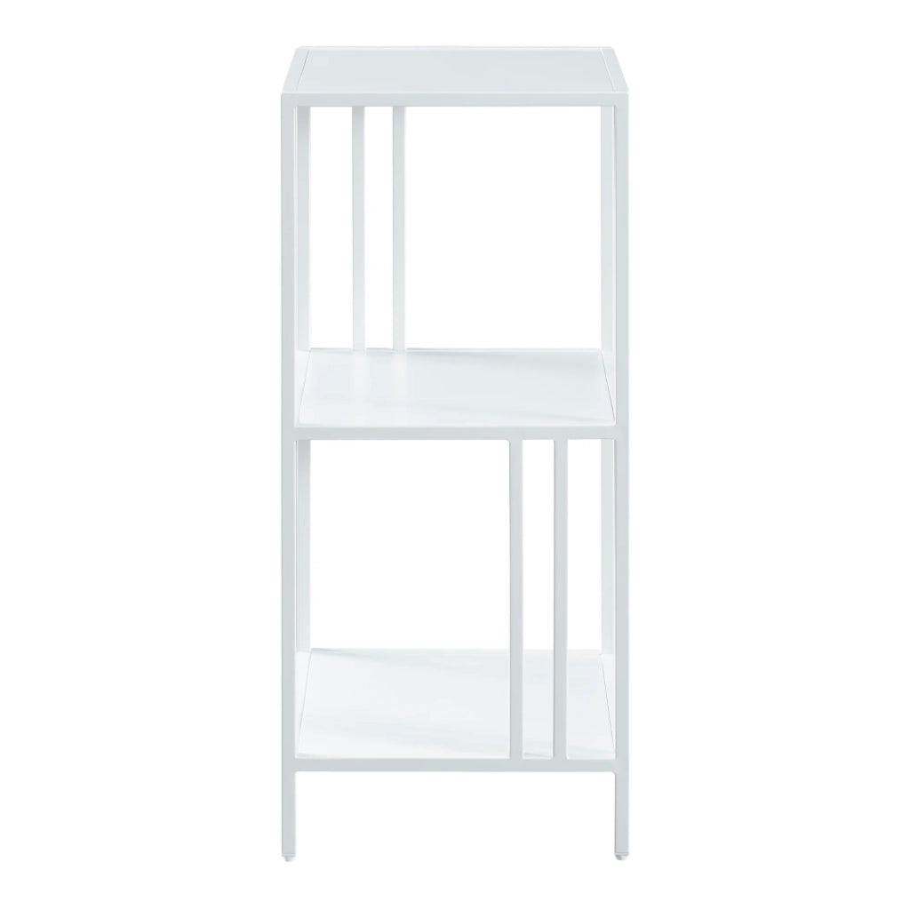 Mensola autoportante in acciaio 80 x 35 x 35 cm bianco 03_0006953