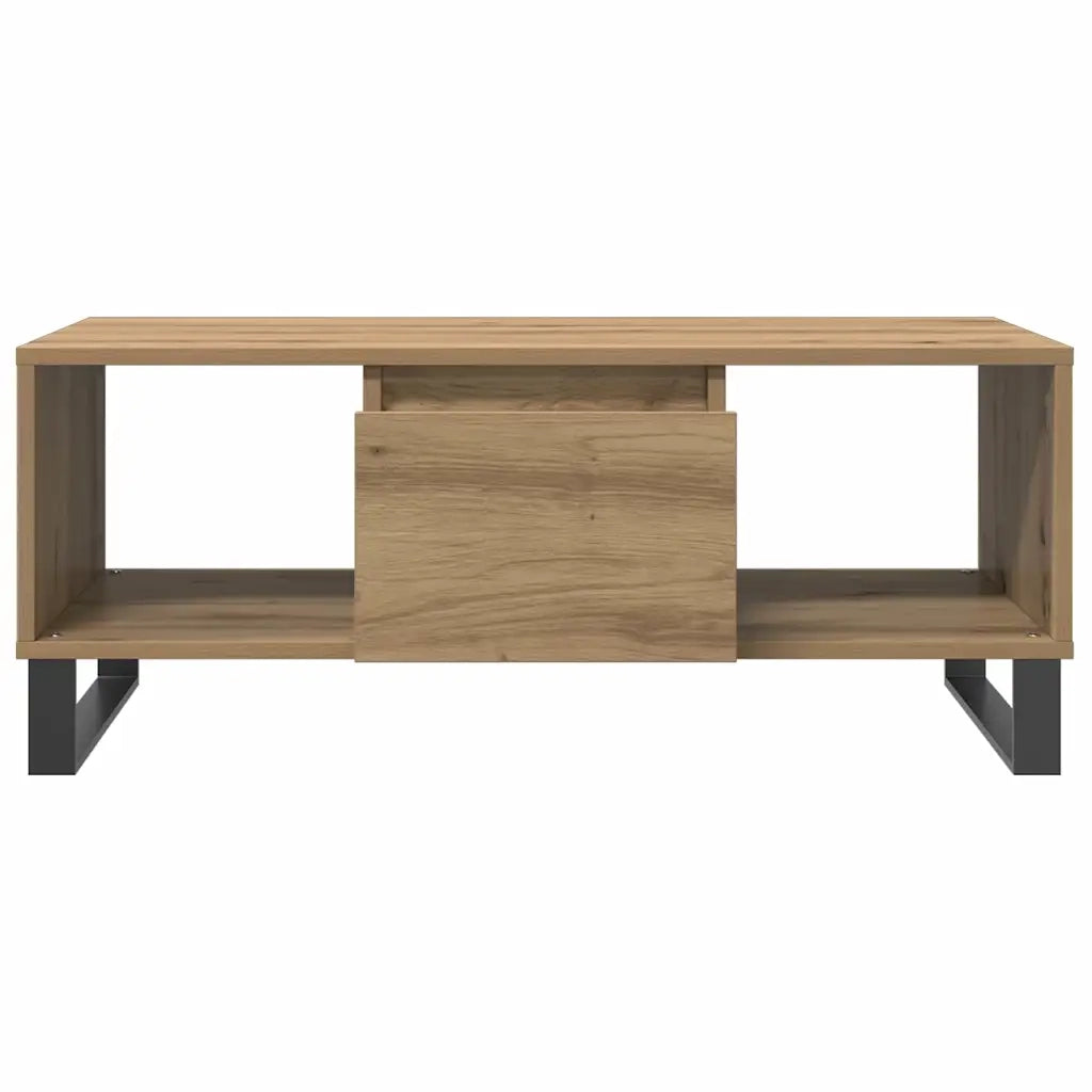 vidaXL Tavolino da Salotto Rovere Artigianale 90x50x36,5 cm Truciolato