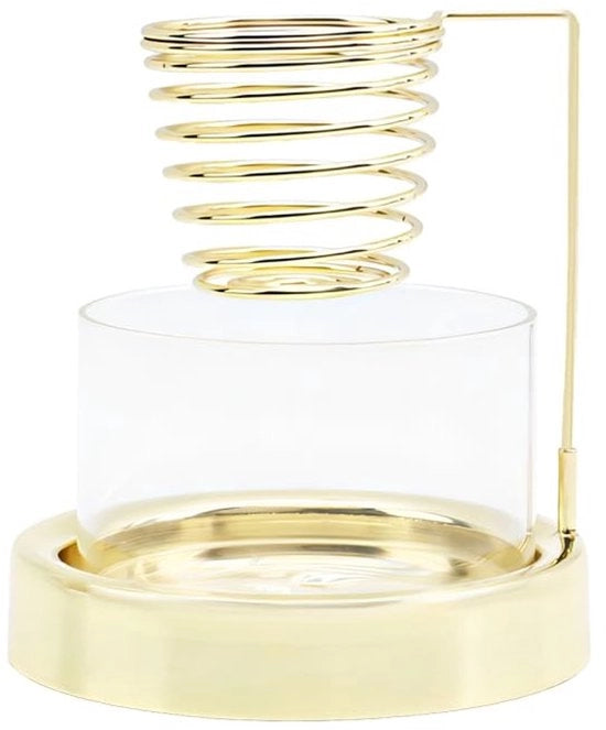 Contenitore per Incenso con Base Antiscivolo - Bruciatore di Incenso - Vaso di Vetro Rimovibile - Decorazione per la Casa - Compatibile con Sticchi per Incenso - Facile da Pulire
