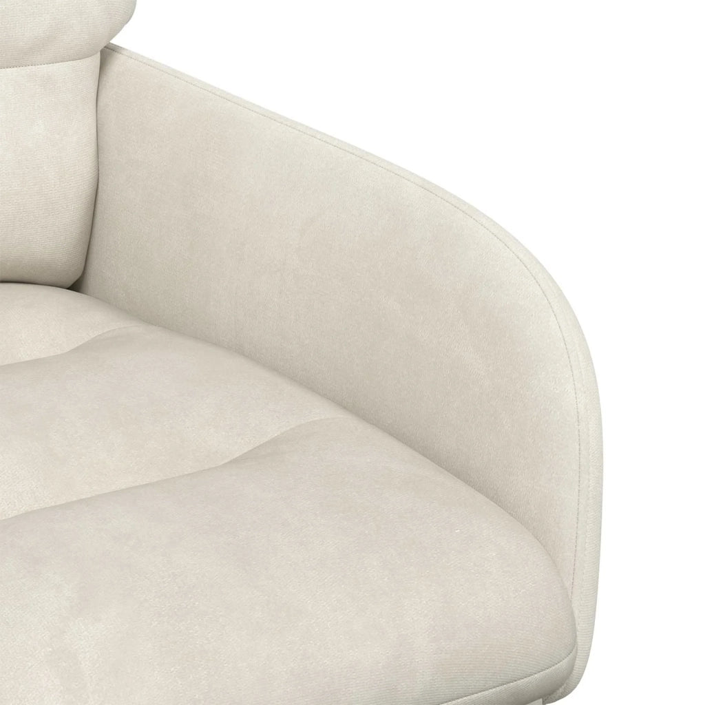 Sedie da pranzo 2 pz Velluto Crema 59 x 59,5 x 90 cm 42034313