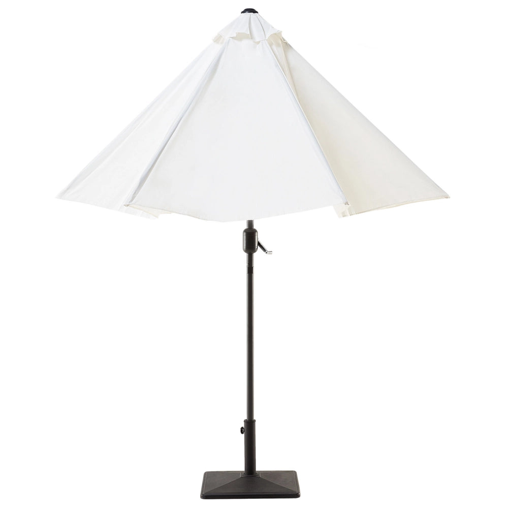 Ombrellone da giardino in tessuto beige chiaro 230 cm resistente agli agenti atmosferici