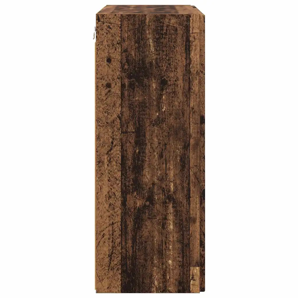 Mobile TV da parete-Mobile TV a Muro-Credenza TV Legno vecchio 59,5 x 31 x 80 cm