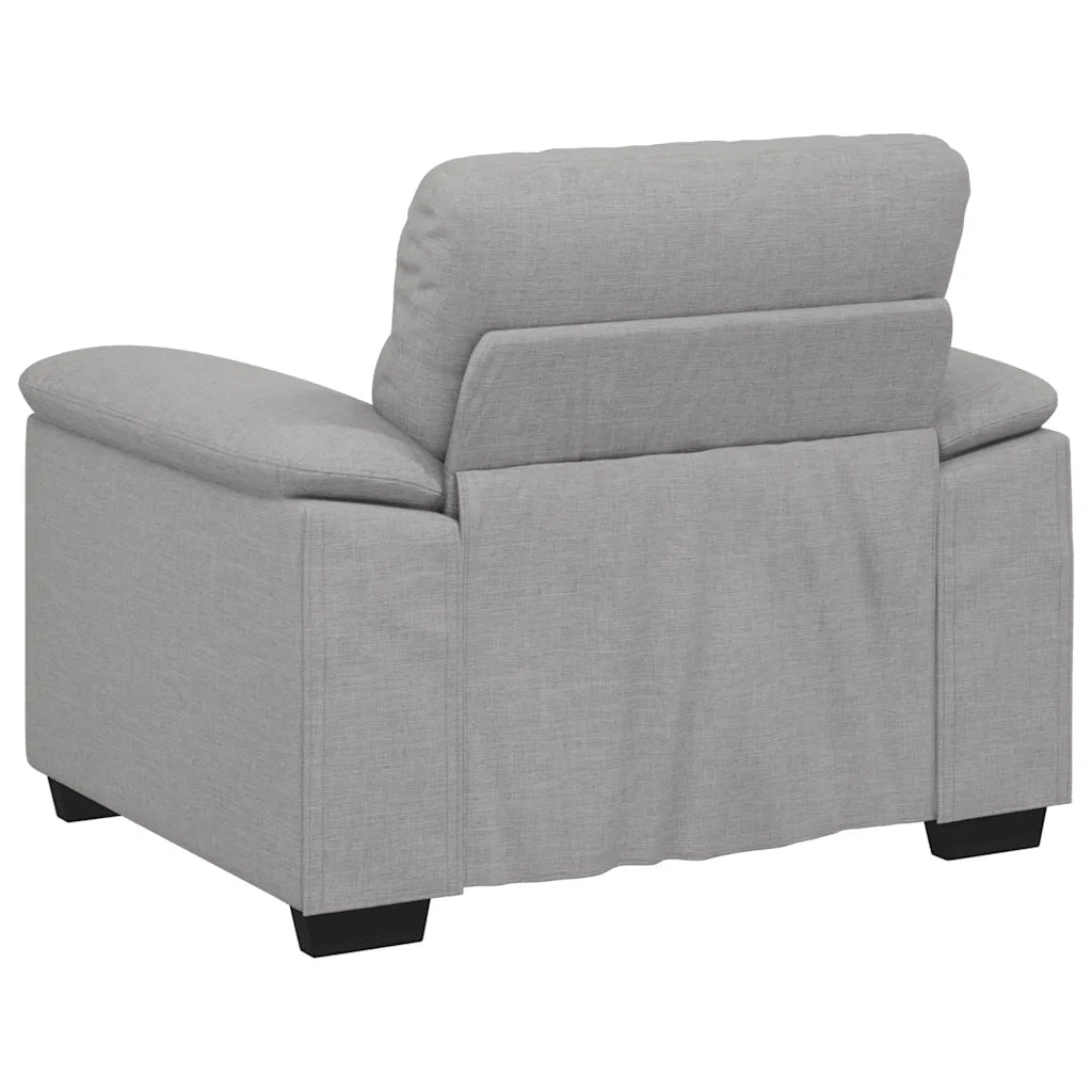 vidaXL Divano Sedia Grigio Nuvola 55 cm in Tessuto