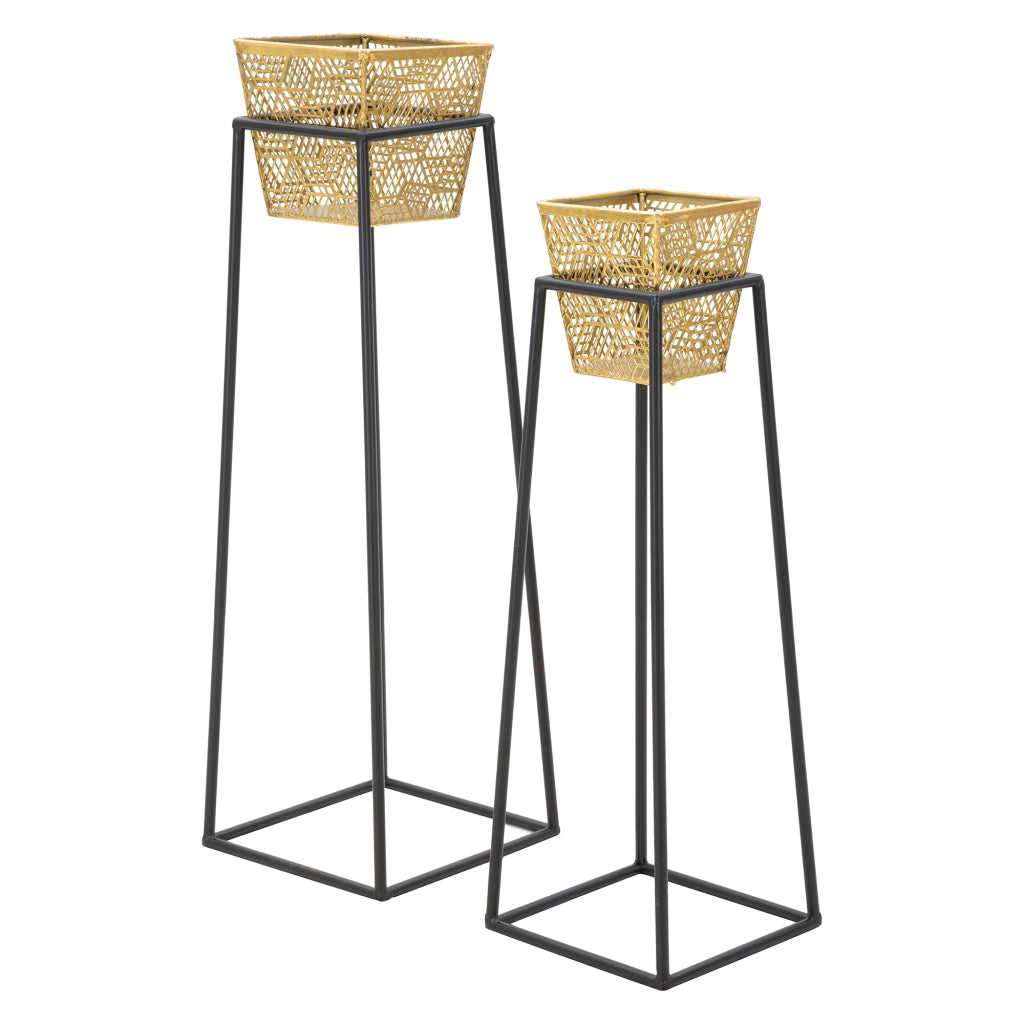 Samara, Vaso set 2 Vasi, Portavasi Rimovibili, oro