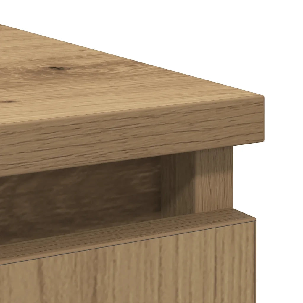 Credenza con Cassetto Rovere Artigianale 71x35x65 cm Truciolato 861579