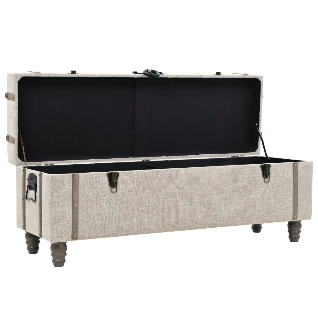 Set Cassapanche 3 pz in Legno Massello e Acciaio 112x37x45 cm cod mxl 40084