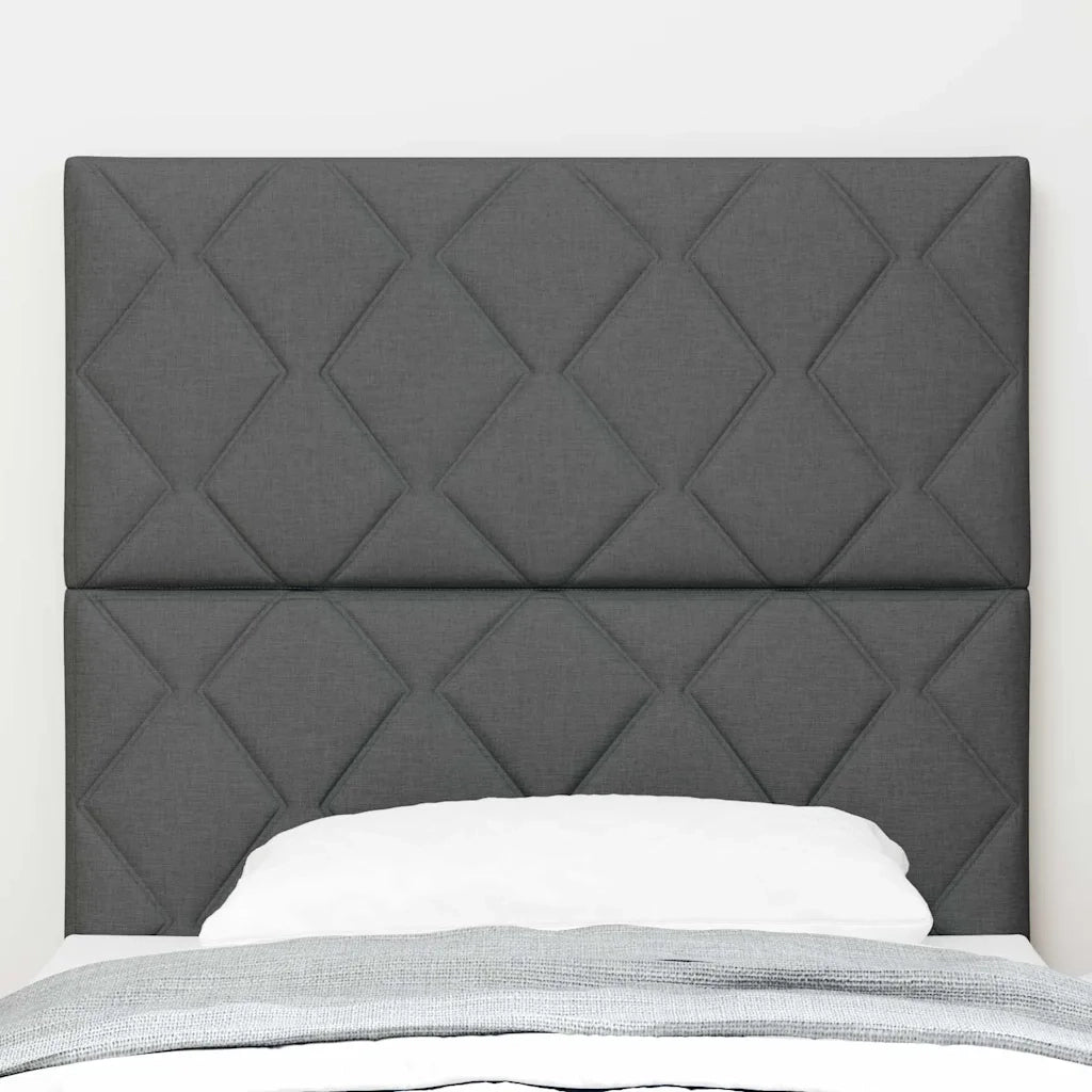 Testiera con testiera Grigio scuro 90 cm Pelle Sintetica 3337887