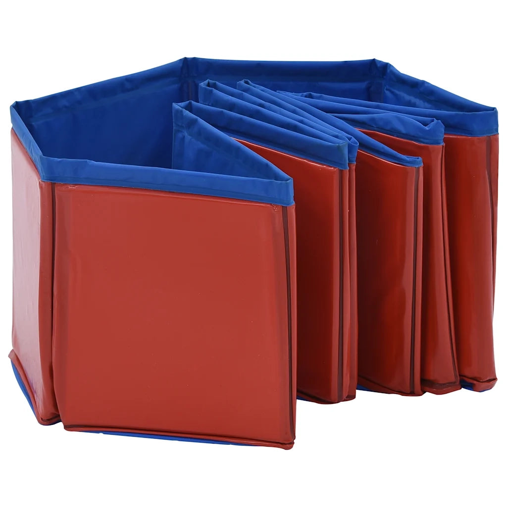 Piscina per Cani Pieghevole Rossa 80x20 cm in PVC 170822