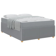 Letto matrimoniale | Letto per adulti | Struttura del letto Grigio chiaro 140 x 200 cm Tessuto