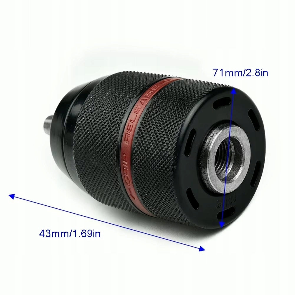 Mandrino Autoserrante SDS+ 1/2" 2–13 mm – Compatibile con Trapani e Martelli SDS+ | Acciaio Indurito, ISO 9001, DIN 238