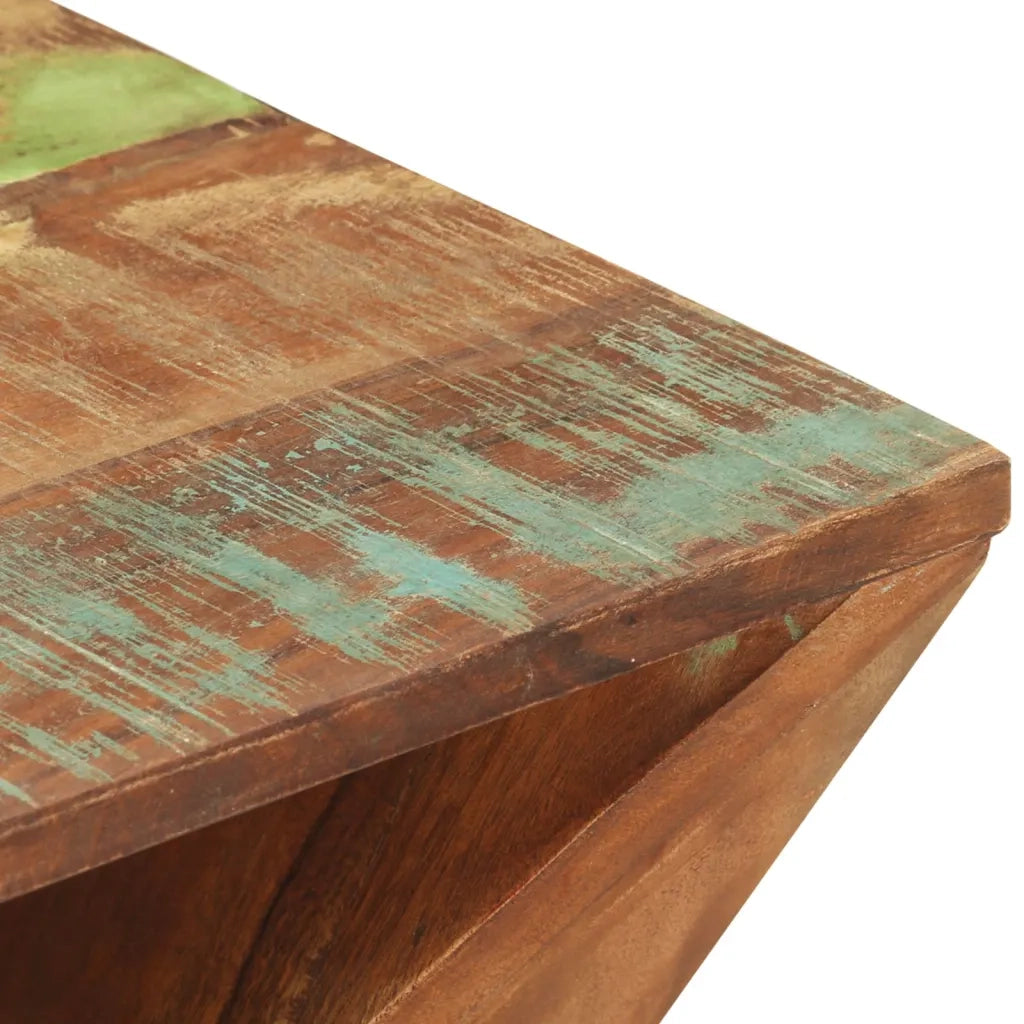 Tavolino | Tavolo laterale 35x35x55 cm in Legno Massello di Recupero