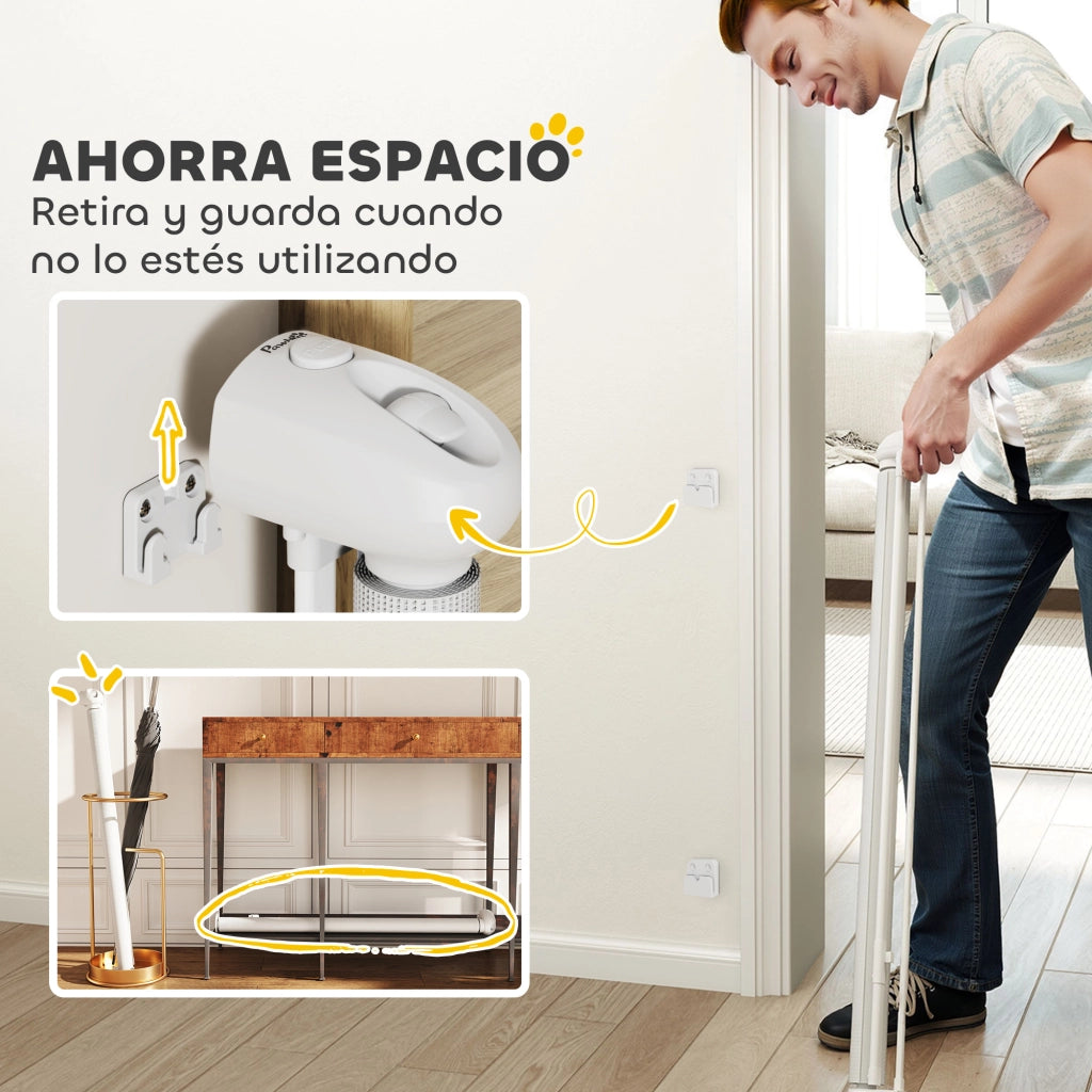 Cancelletto di Sicurezza Estensibile ¨C Xylo ¨C 0-140 cm Bianco