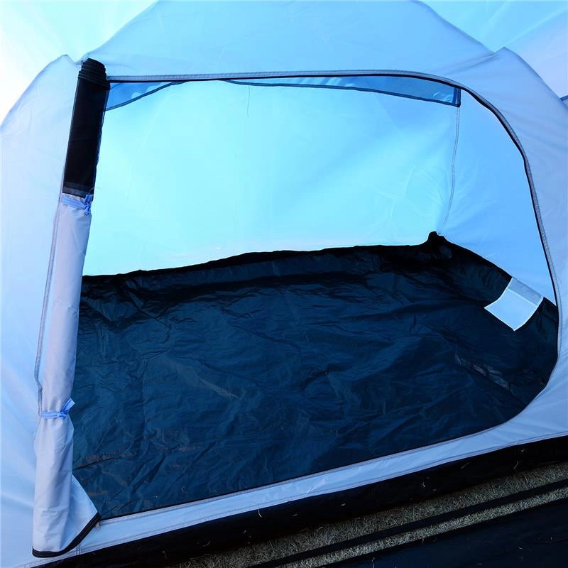 TENDA DA CAMPEGGIO PER 6 PERSONE 460×230×195CM COLORE AZZURRO E BIANCO
