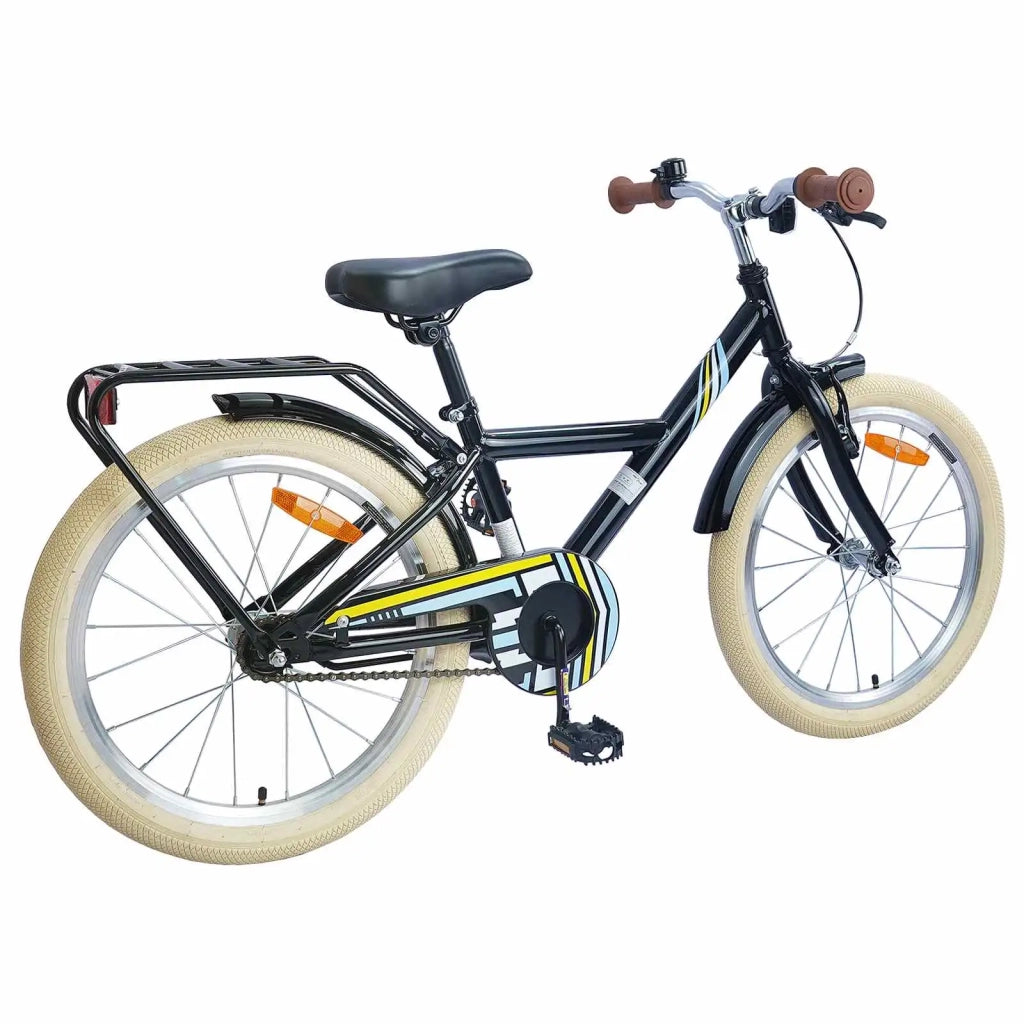Bicicletta per Bambini 24 Pollici per 8-12 anni Nero