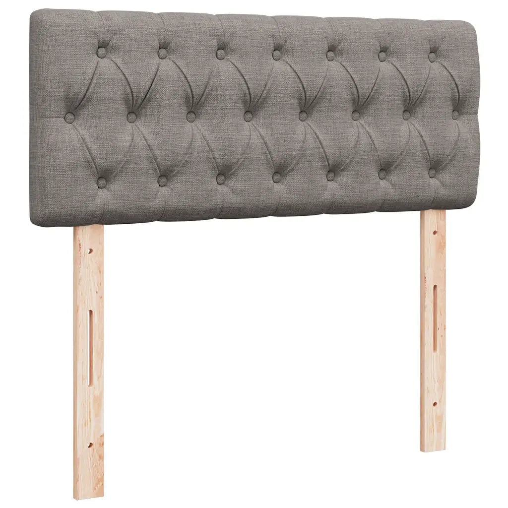 Giroletto a Molle con Materasso Tortora 120x190 cm in Tessuto