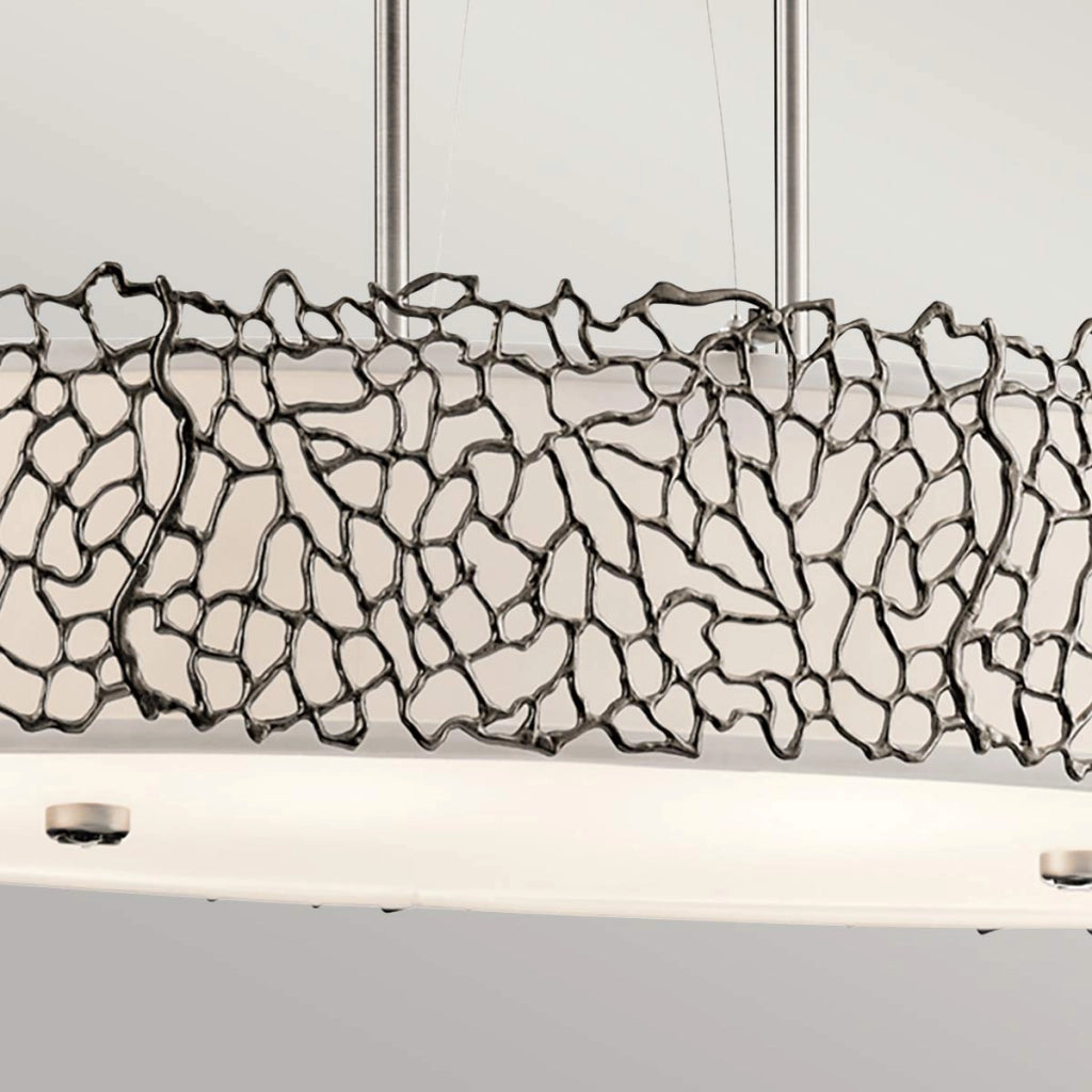 Lampadario classico Silver Coral Pewter 4xE27 60W Kichler