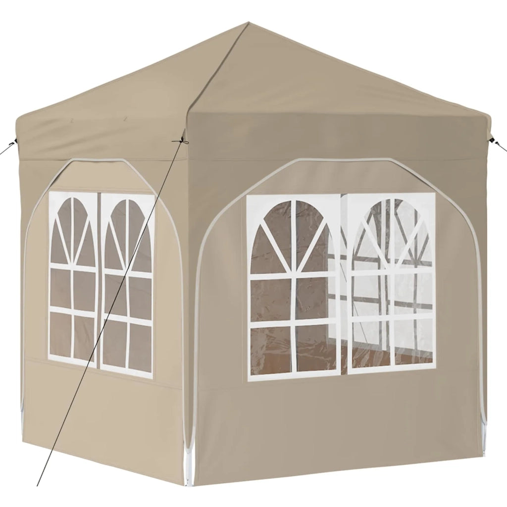 Tenda per feste a pop-up 192 x 192 x 245 cm Crema 42019834
