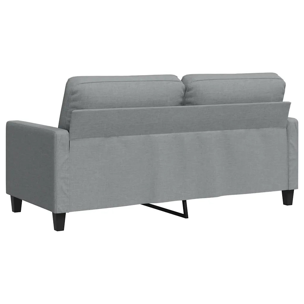 Divano a 2 Posti Grigio Chiaro 140 cm in Tessuto 359163
