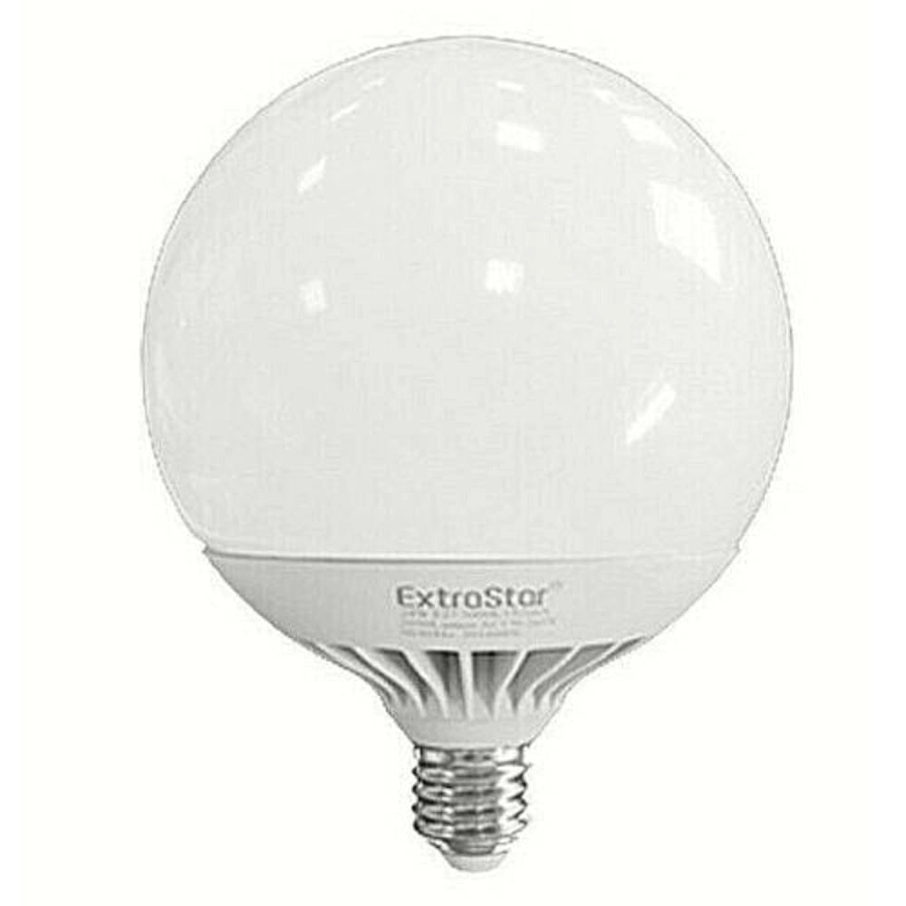 Trade Shop - Lampada Lampadina A Led E27 24w 2050lm G130w Luce Calda Palla Bianca Globo -