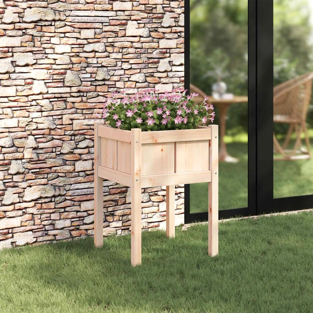 Fioriere | Cassetta per fiori | Vaso da giardino Natura 50 x 50 x 70 cm Pino massello