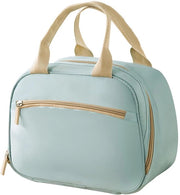 Borsa da pranzo per donne, 28 x 21 x 15 cm Borsa da pranzo blu Isolata Borsa da pranzo per adulti Contenitore da pranzo isolato