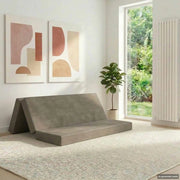 Divano Letto Pieghevole 160 x 67 x 45 cm Grigio Chiaro 900280