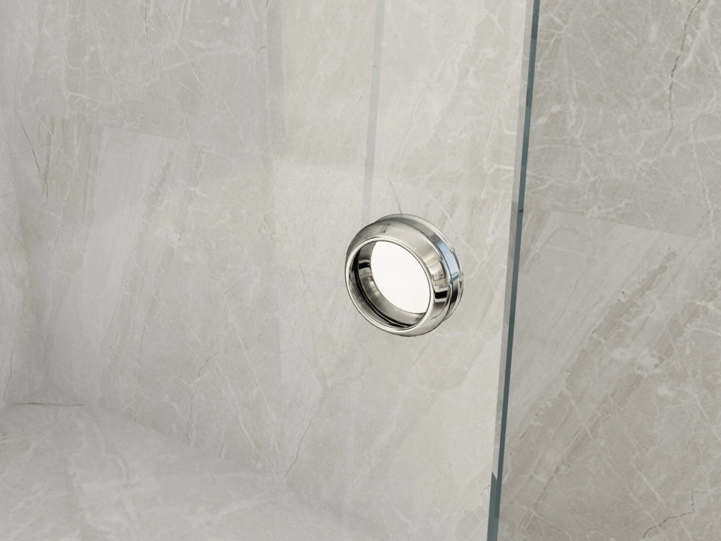 Parete doccia walk in SCORREVOLE cristallo 8mm anticalcare H.195cm BANITA 140 cm