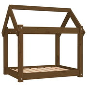 Divano letto per cani comodo 71 x 55 x 70 cm in legno massello di pino marrone 02_0042913