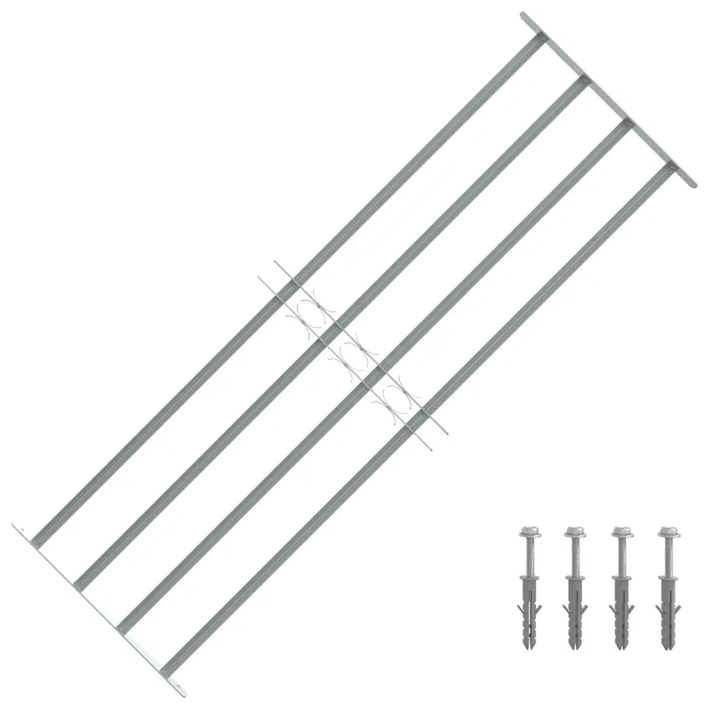 Grate per Finestre Regolabili 4 Barre Trasversali 1000-1500 mm cod mxl 73582