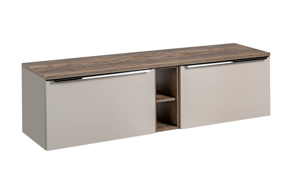 Set mobili bagno 180 cm con piano Santa Fe Taupe 180 cm