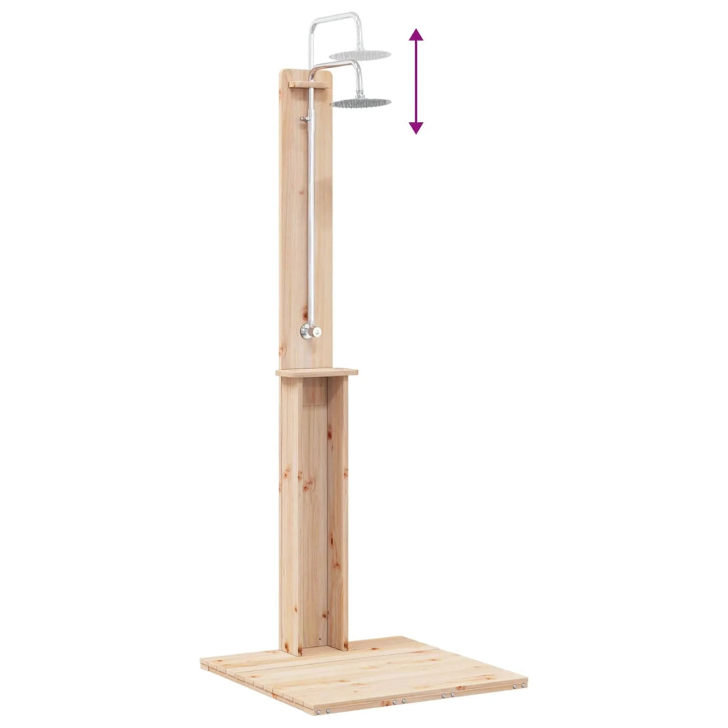 Doccia da esterno Naturale 75 x 76 x 217 cm 886332