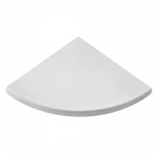 MENSOLA ANGOLO SQUADRATA BIANCA 35X35X1,8 CM- 5,0 pz