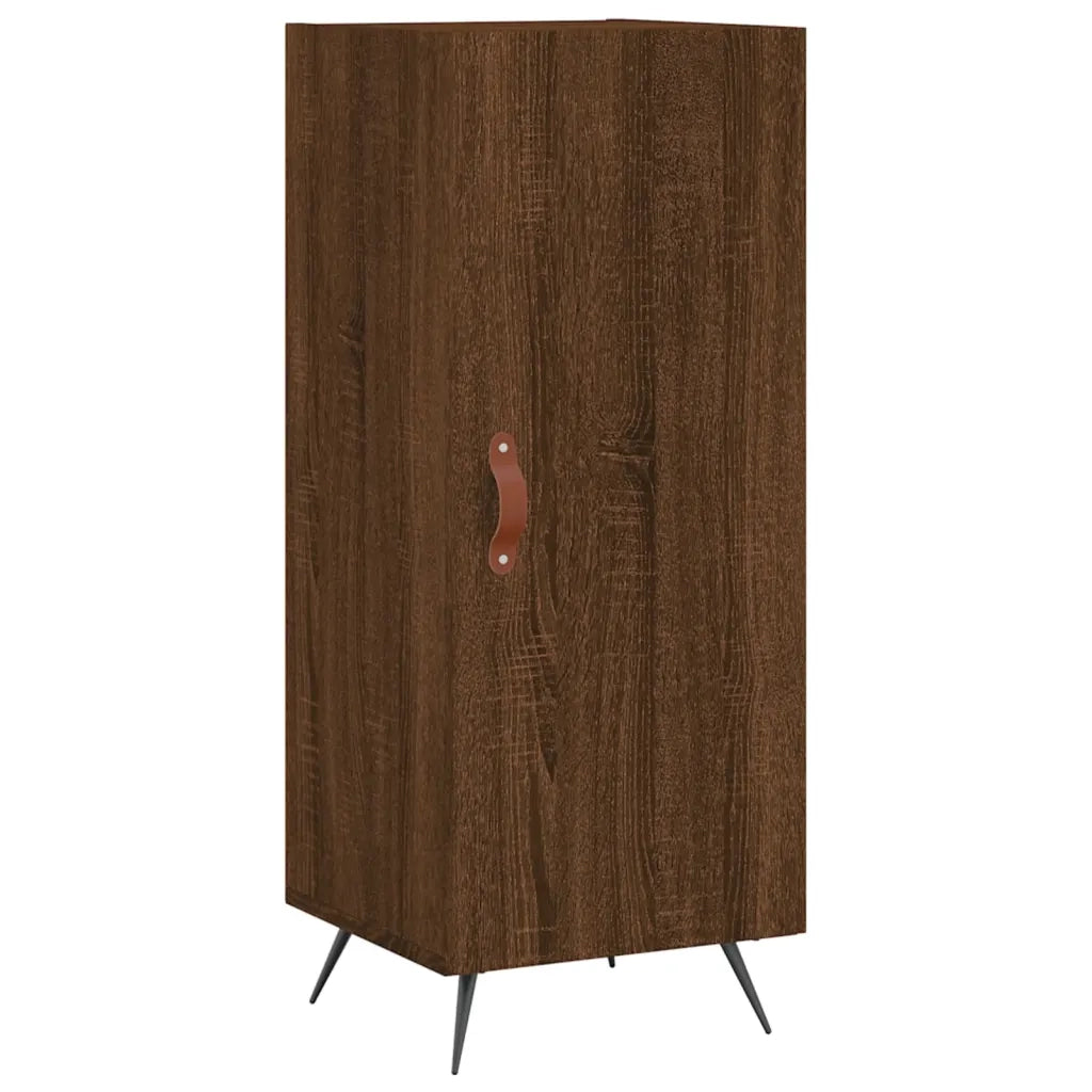 Credenza Rovere Marrone 34,5x34x90 cm in Legno Multistrato 828515
