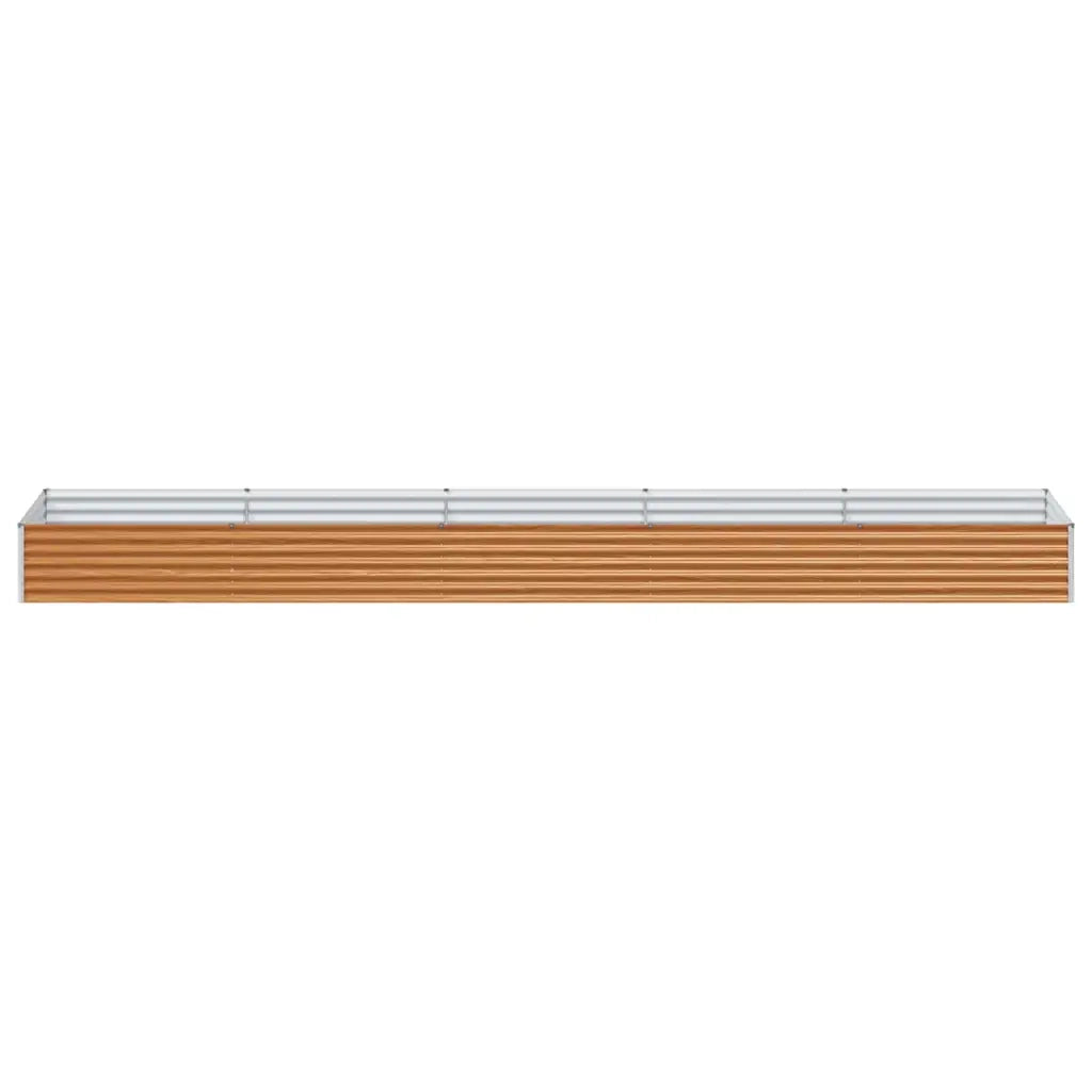 Fioriere | Cassetta per fiori | Letto rialzato da giardino 485 x 100 x 36 cm Acciaio zincato