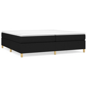 Letto matrimoniale | Letto per adulti | Struttura Letto a Rete a Molle Nero 200x200 cm in Tessuto