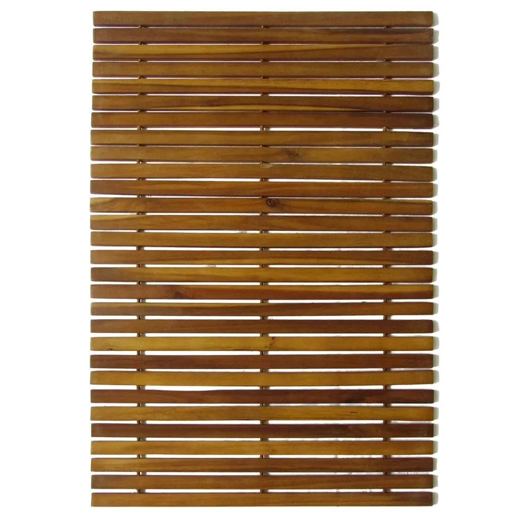 Set 2 pz Stuoia per bagno in acacia 80 x 50 cm CFW1374955