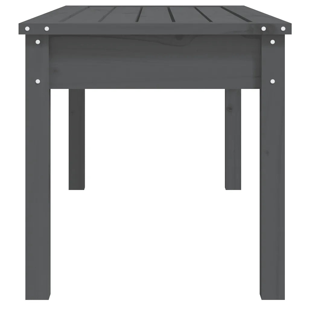 Panchina da Giardino | Panca da Giardino Grigia 109x44x45 cm Legno Massello di Pino