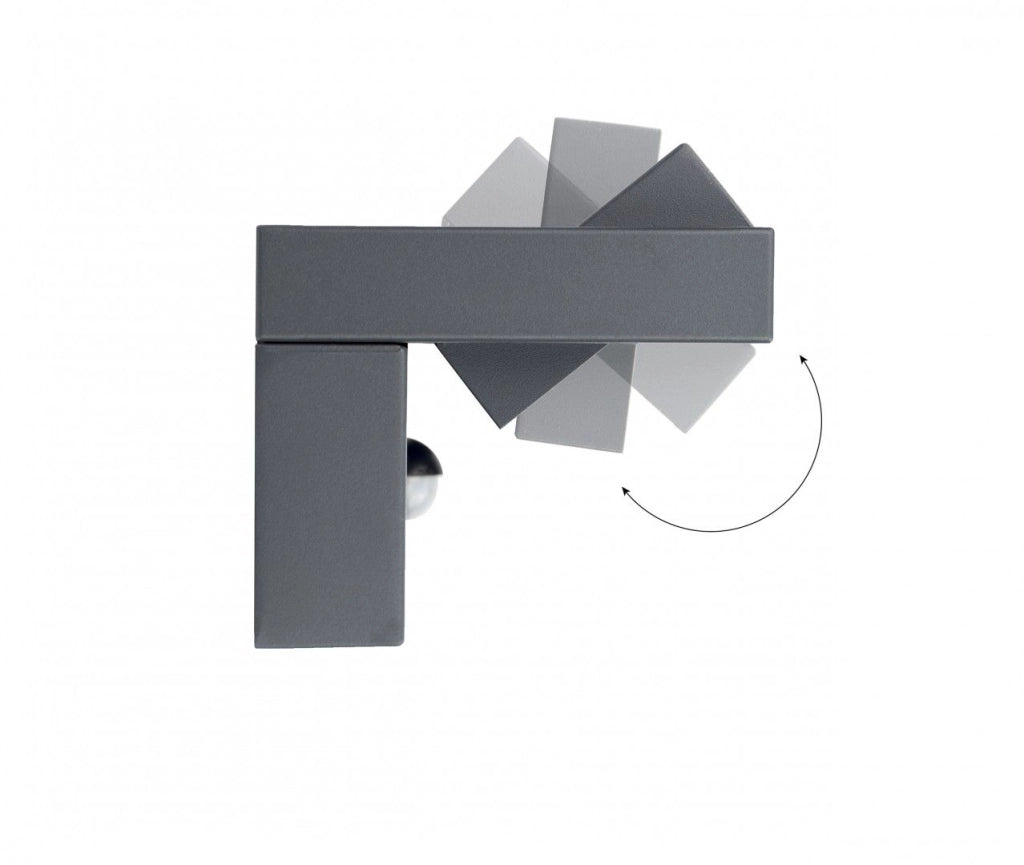 Applique esterna SU-MA Ren LED 27W sensore IP65 grigio
