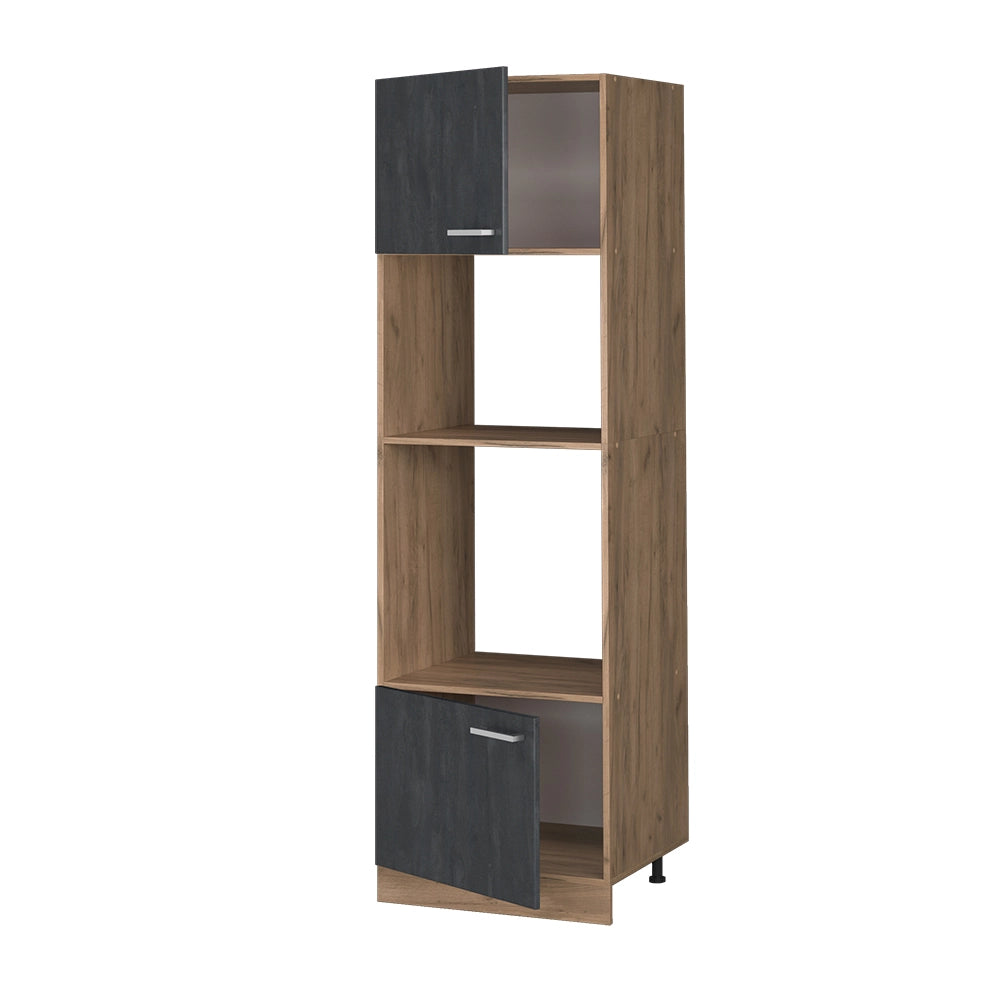 Vicco Set mobili bagno Calcestruzzo nero 60 cm