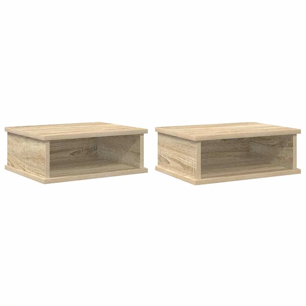 Comodino 2 pcs Rovere Sonoma 40 x 31 x 15 cm Legno multistrato 891109
