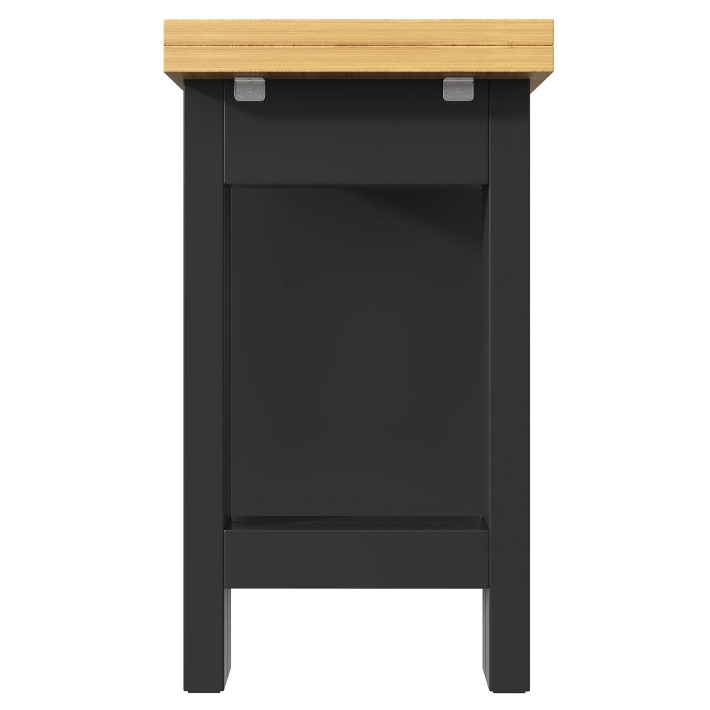 Tavolo da Bar Allungabile con Cassetto e Ripiano ¨C MINIMAL ¨C Nero, Salvaspazio
