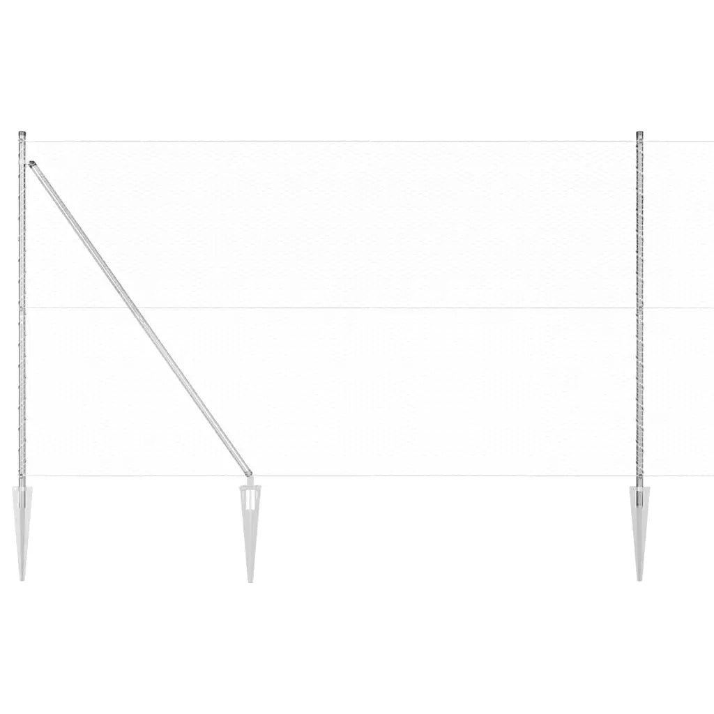 Palo della recinzione Argento 100 x 1,5 m (rete da 25 mm)