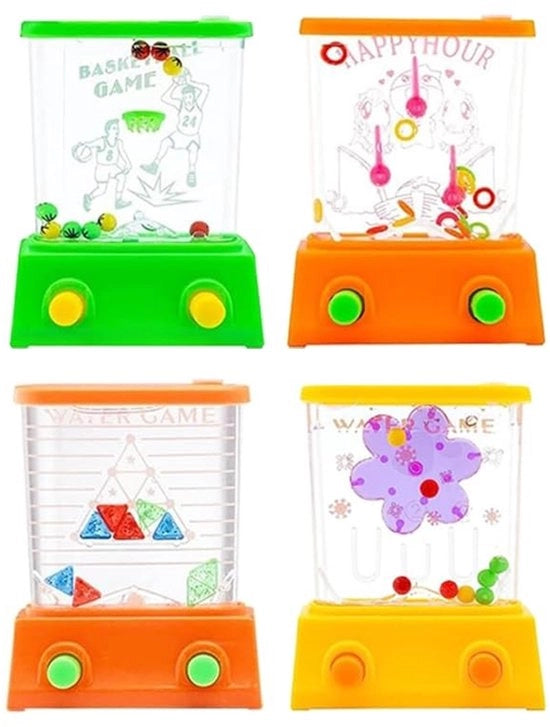 Acquasplasher manuale 4 pezzi - Mini acquasplasher portatile - Giocattolo per bambini - Giocattolo acquatico - Regalo divertente - Disegno colorato - Gioco acquatico