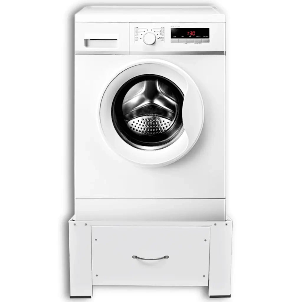 Supporto Alzatina per Lavatrice Bianco con Cassetto