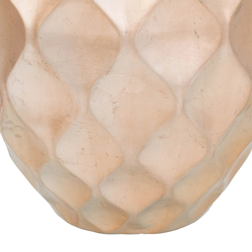 Vaso in ceramica dorata 30,5x30,5x47h