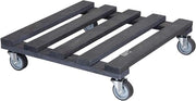Carrello per piante 38 x 38 x 95 cm | Per uso interno ed esterno | Realizzato in legno di charleston FCS certificato | Ruote morbide | Capacità di carico 120 kg | Prodotto in UE - 20041201