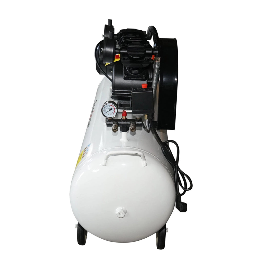 Compressore d'aria a cinghia da 200 litri, motore a V a 2 cilindri da 2,2 kW/3 CV, pressione massima 8 bar, volume di aspirazione dell'aria 325 l/min Breckner Germany