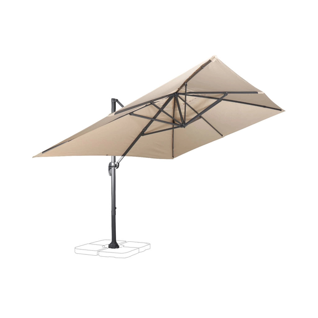 Ombrellone rettangolare, 3x4m, beige